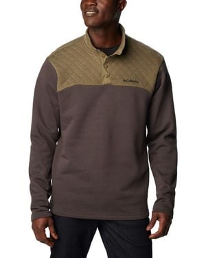 Columbia Hart Mountain Quilted Half Snap Pull Over - Brown