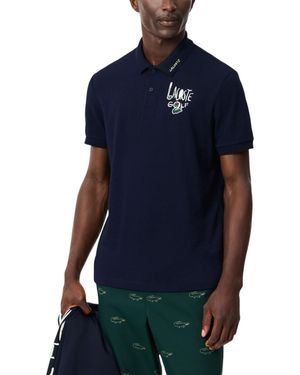Lacoste Sport Classic Fit Uv Protect Piqué Golf Polo Shirt - Blue