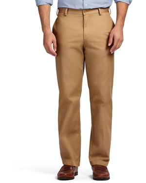 Izod American Chino Flat Front Straight Fit Pant - Natural