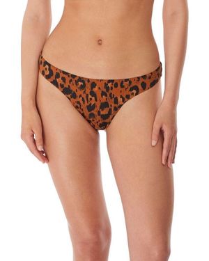 Freya S Roar Instinct Brazilian Bikini Bottom Leopard - Brown
