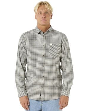 Rip Curl Classic Surf Checked In Flannel Shirt - Grey