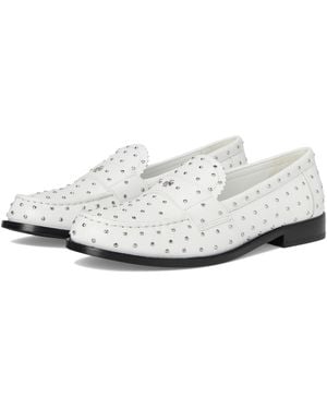 Tory Burch Classic Stud Loafer Flat - White