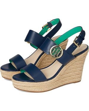 Tommy Hilfiger Kahdy Wedge Shoes, Rubber/Synthetic - Blue