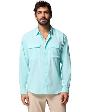 Columbia S Pfg Backwater Long Sleeve Shirt - Blue