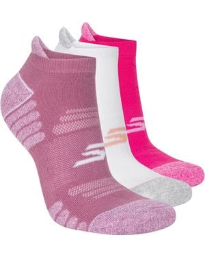 Skechers 3-pack Performance Pickleball Low Cut Socks - Pink