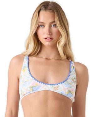 Roxy Bralette Bikini Top – Adjustable Swim - White