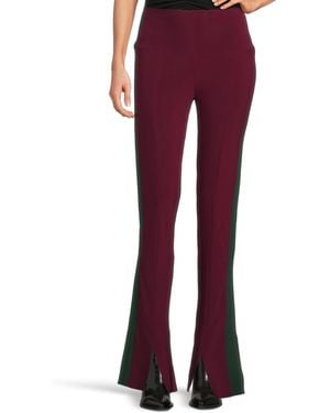 Norma Kamali Side Stripe Spat Legging - Red