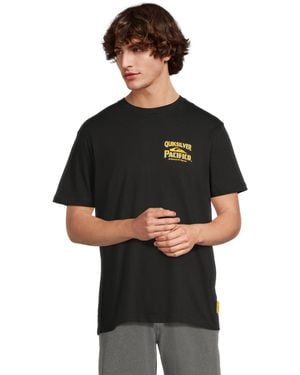 Quiksilver Pacifico Signage Short Sleeve Screen Tee - Black