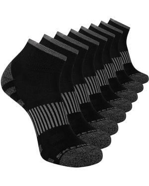 Skechers 8-pack Work Collection Quarter Crew Socks - Black