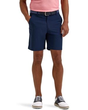 Lee Jeans Golf Series Synthetic Flat Front Chino Short - Blue