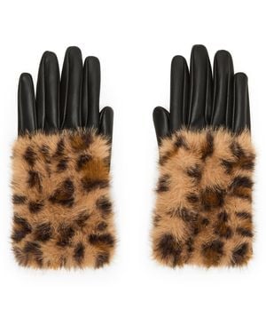 Steve Madden Faux Fur Glove - Brown