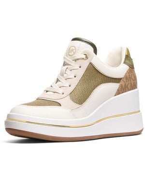 Michael Kors Emmy Wedge Sneaker - White