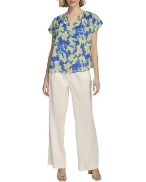 Calvin Klein Sportswear Top,dazzling Blue Multi,s