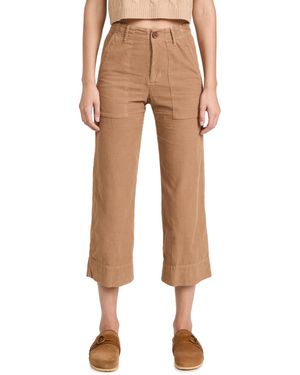Velvet By Graham & Spencer Velvet Vera Corduroy Wide Leg Pants - Natural