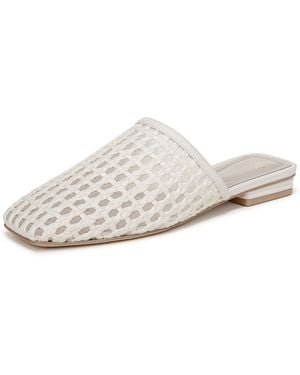 Franco Sarto Tomika Mule Cream White Woven Fabric 7.5 M