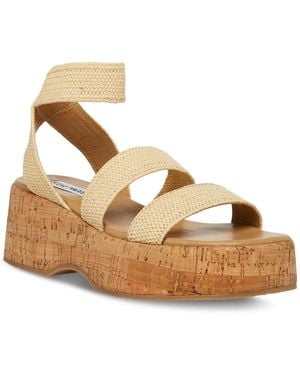 Steve Madden Sashes Wedge Sandal - Brown