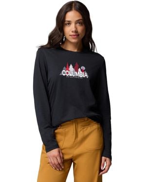 Columbia S Ruby Springs Graphic Long Sleeve Tee - Black