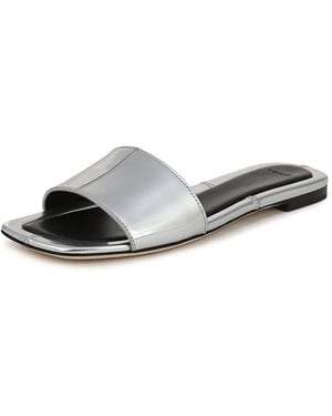Vince S Valeria Slide Sandal Silver Metallic 6 M - Multicolor