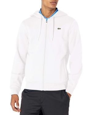 Lacoste Full Zip Fleece - White