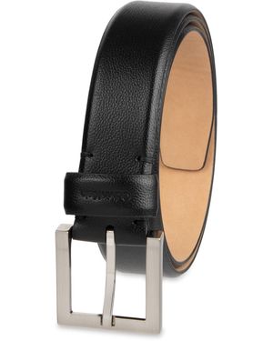 Calvin Klein Square Harness Buckle Dress Belt - Black