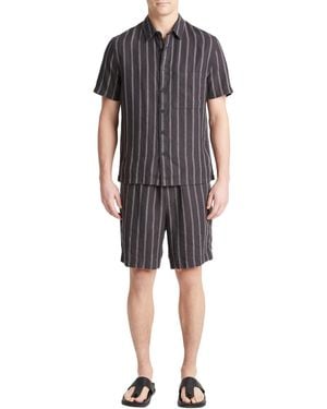 Vince Moonbay Stripe Short-sleeve - Black