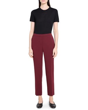 Theory Treeca Pull On Pant - Red