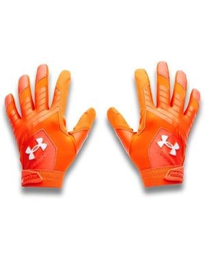 Under Armour Clean Up Baseball Gloves, - Orange