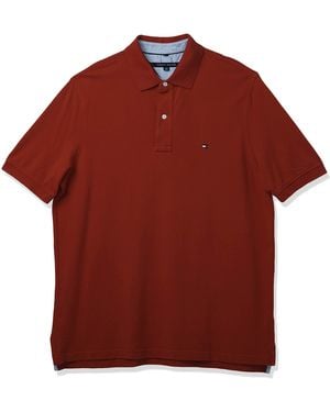 Tommy Hilfiger Big-tall Big And Tall Polo Shirt Ivy Shirt - Red