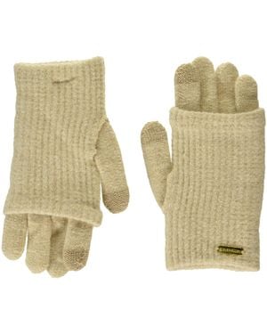 Steve Madden Long Knit Magic Gloves-tan - Natural