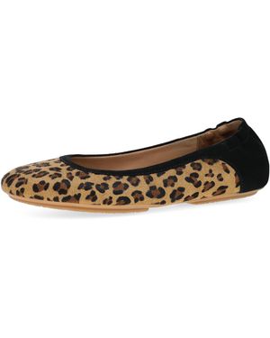Dansko Print Ballet Flat – Hair Calf & Suede Slip-on Shoe With Arch Support Leapard 7.5-8 M - Brown