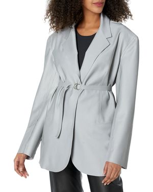 Norma Kamali Oversized Single Breasted Jacket - Gray