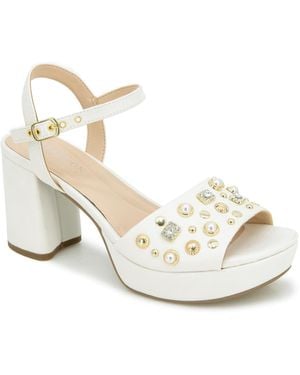 Kenneth Cole Remina Charm Platform - White