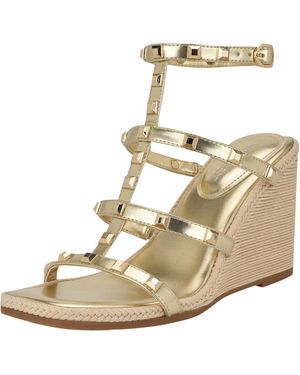 Nine West Sardis Wedge Sandal - Metallic