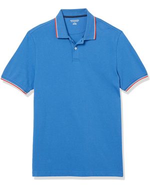 Amazon Essentials Polo in piqué di Cotone Slim Uomo - Blu