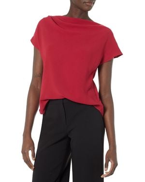 Trina Turk Asymmetrical Blouse - Red