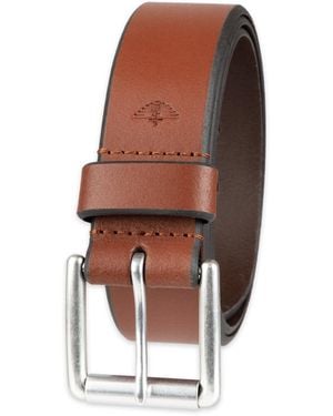 Dockers 100% Soft Top Grain Genuine Leather Strap With Classic Prong - Brown