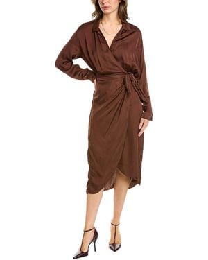 Velvet By Graham & Spencer Jovie Wrap Dress - Brown