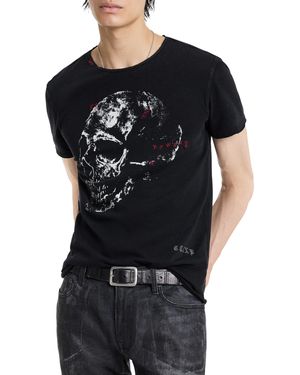 John Varvatos Bowery Skull Tee - Black