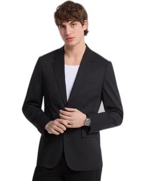 Michael Kors Cotton Tech Blazer - Black