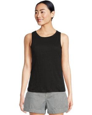Sanctuary Linen Tank Black Large