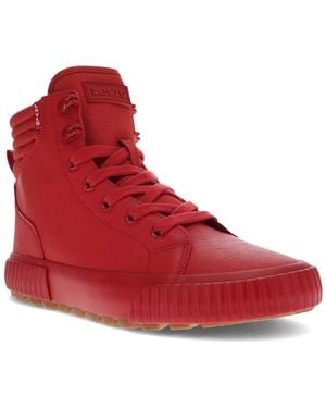 Levi's Olivia Hightop Platform Trainer Shoe - Red