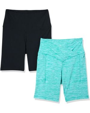 Danskin 2-pack 7" Active Bike Shorts - Blue