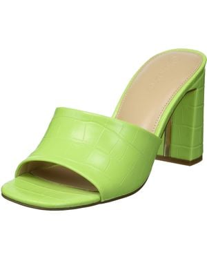 The Drop Pattie Sandalo Mule con Tacco Largo da Donna - Verde