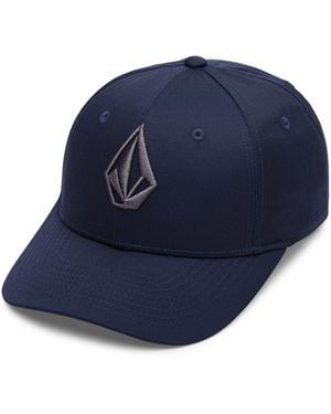 Volcom Snapback Hat – Adjustable Flat Brim Cap With Logo - Blue