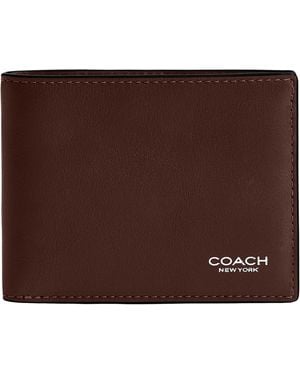 COACH Slim Billfold - Brown