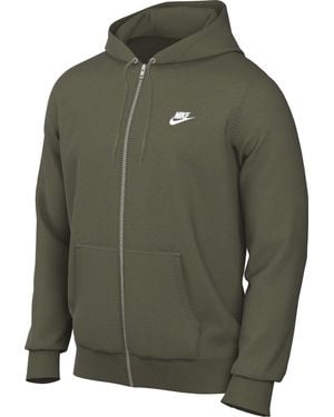Nike Club Full-zip Fleece Hoodie - Green