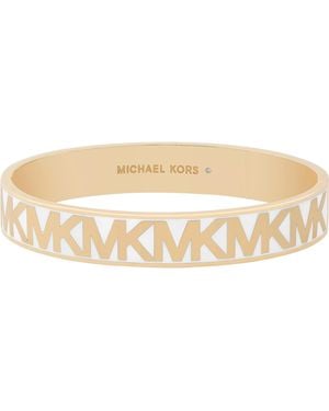 Michael Kors Gold-tone Brass Bangle Bracelet - Natural