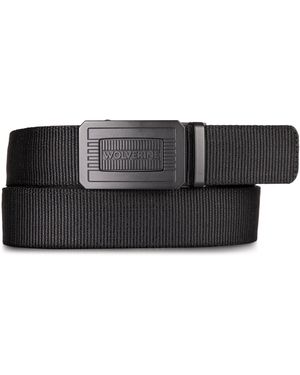 Wolverine Mens Webbing Work Belt | Adjustable | Rachet Buckle | Workwear | Tradesworker | Tactical | Military | Outdoor | Heavy - Black