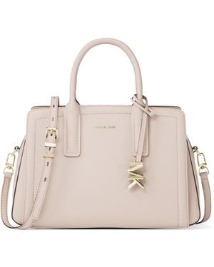 Michael Kors Laila Small Satchel - Natural