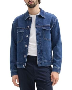 Theory City Trucker Denim Jacket - Blue